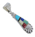 Multicolor Sterling Silver Southwestern Pendant YX68140